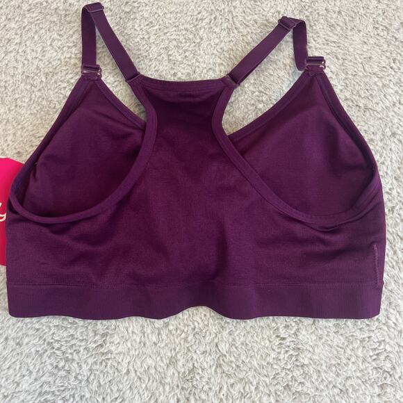 Rykä® Purple / Plum Racerback Workout Padded Sports Bra Size XL NWT - Picture 6 of 7